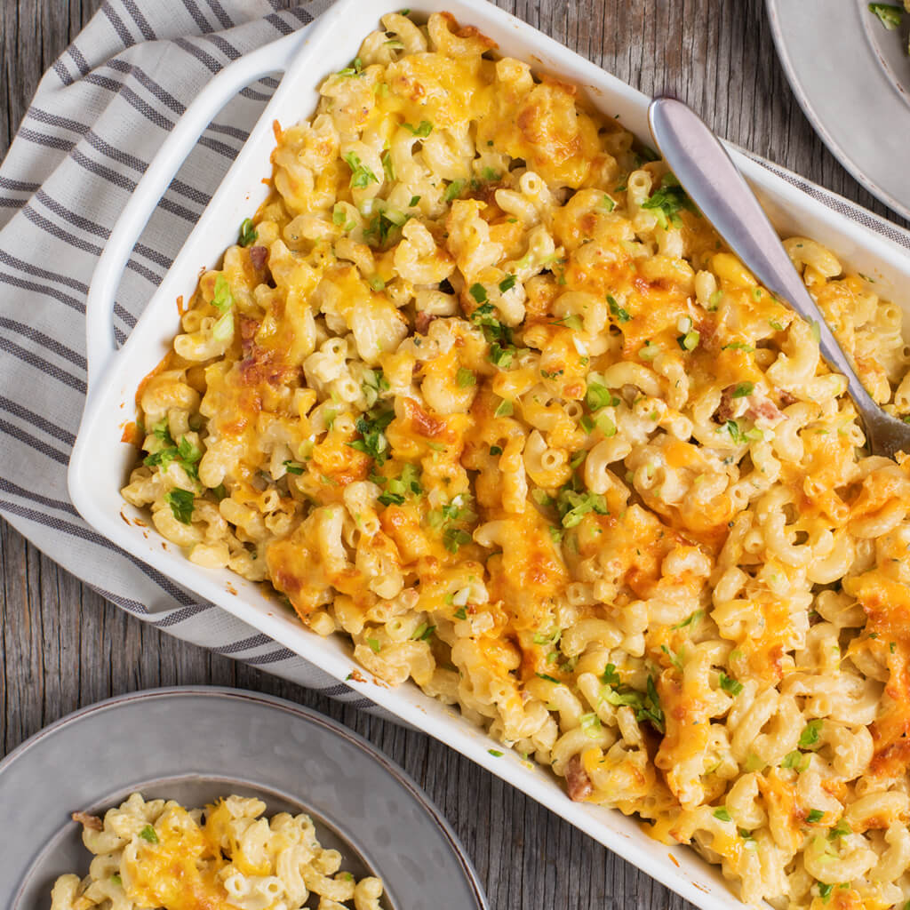 Loaded Baked Potato Mac and Cheese